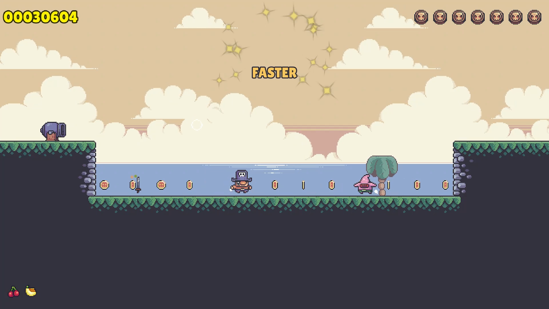 Pirate Moku gameplay, level speeding up